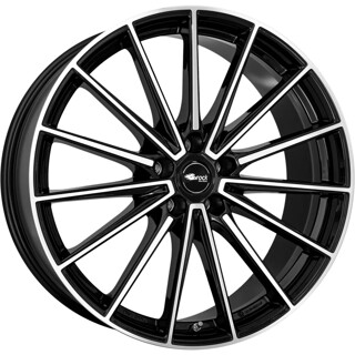 Brock - B43 schwarz glanz front-poliert 10x21 ET20 - LK5/112 ML66.6 | ROUGHBULL RACING
