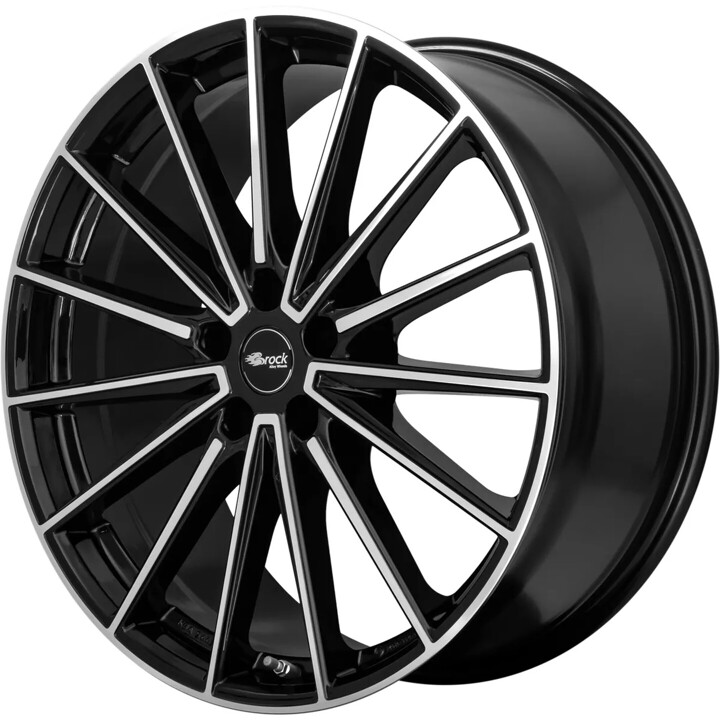 Brock - B43 schwarz glanz front-poliert 8.5x20 ET35 - LK5/130 ML66.6 | ROUGHBULL RACING
