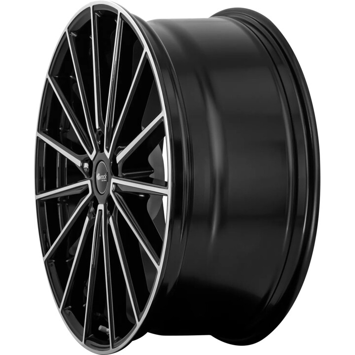 Brock - B43 schwarz glanz front-poliert 10x20 ET66 - LK5/112 ML66.6 | ROUGHBULL RACING