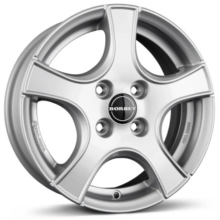 Borbet - F2 brilliant silver 7.5x18 ET44 - LK5/112 ML66.5 - 245/45R19 98 W | ROUGHBULL RACING