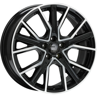 2DRV - WH34 schwarz hochglanzpoliert 7.5x17 ET35 - LK5/112 ML66.6 | ROUGHBULL RACING