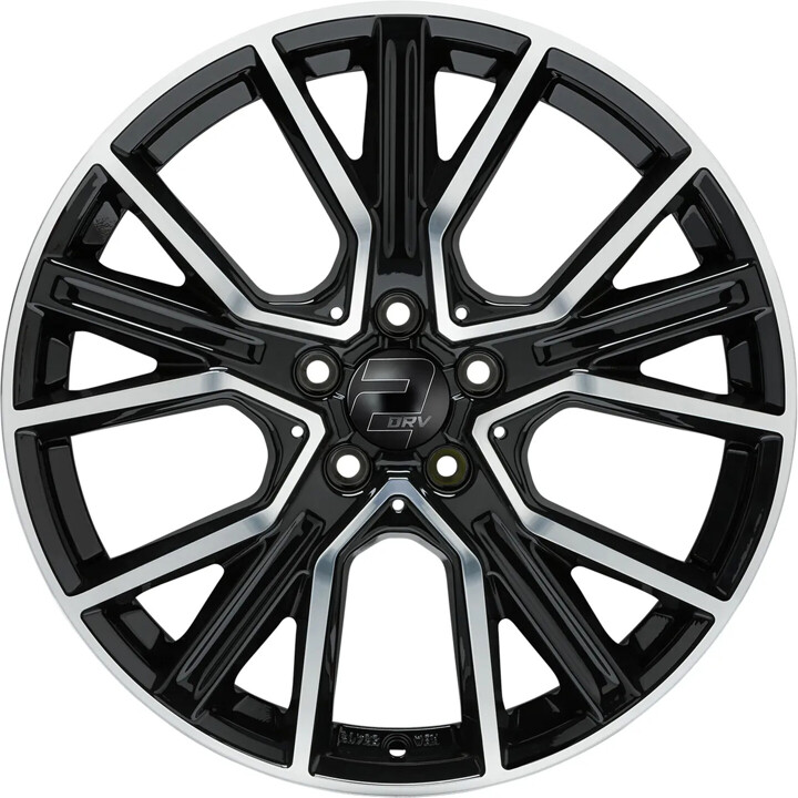 2DRV - WH34 schwarz hochglanzpoliert 8.5x20 ET30 - LK5/112 ML66.6 | ROUGHBULL RACING