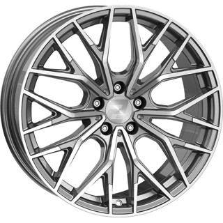 2DRV - WH37 daytona grau hochglanzpoliert 8x18 ET40 - LK5/112 ML66.6 | ROUGHBULL RACING