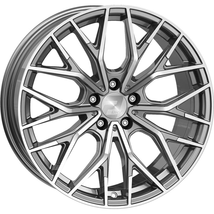 2DRV - WH37 daytona grau hochglanzpoliert 8x18 ET30 - LK5/112 ML66.6 | ROUGHBULL RACING