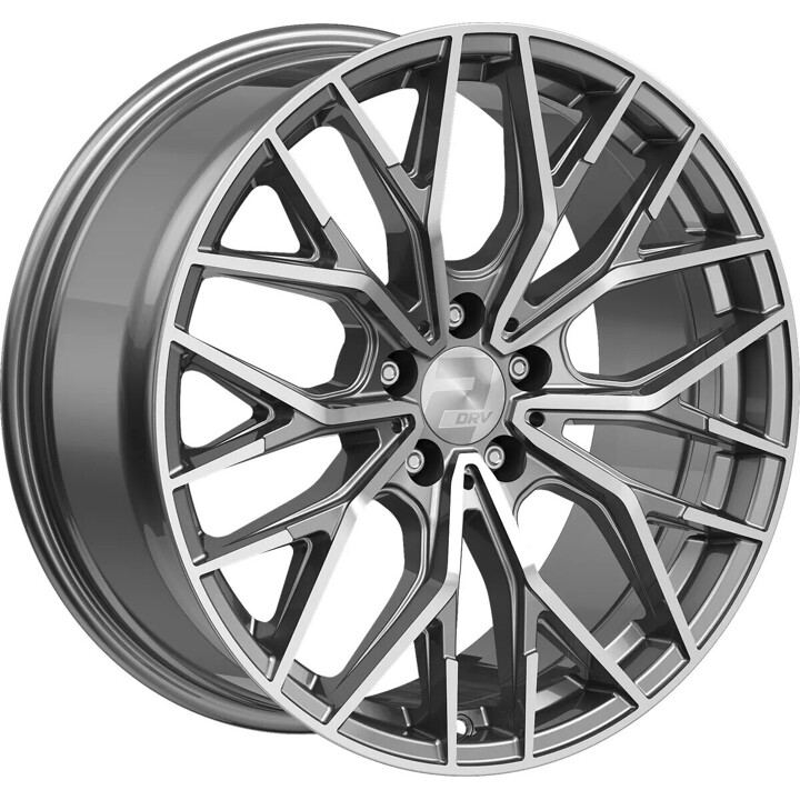 2DRV - WH37 daytona grau hochglanzpoliert 8x18 ET35 - LK5/120 ML72.6 | ROUGHBULL RACING