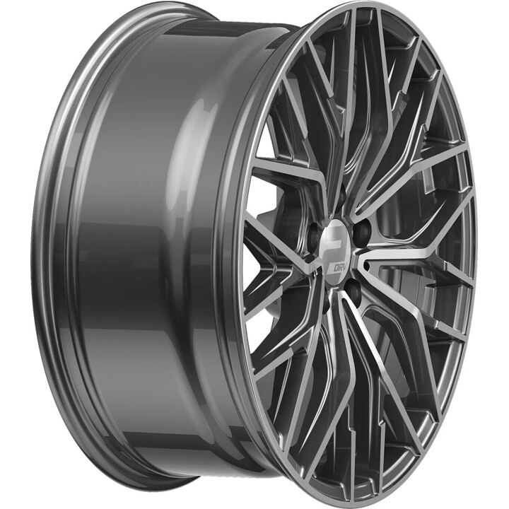 2DRV - WH37 daytona grau hochglanzpoliert 8.5x20 ET48 - LK5/108 ML63.4 | ROUGHBULL RACING