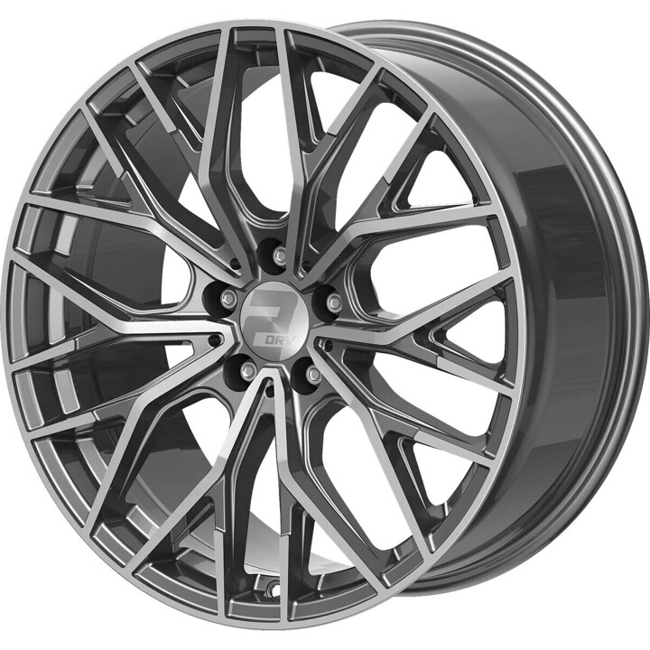 2DRV - WH37 daytona grau hochglanzpoliert 8.5x20 ET48 - LK5/108 ML63.4 | ROUGHBULL RACING