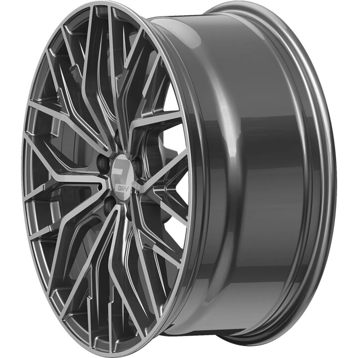 2DRV - WH37 daytona grau hochglanzpoliert 8.5x19 ET40 - LK5/108 ML72.6 | ROUGHBULL RACING