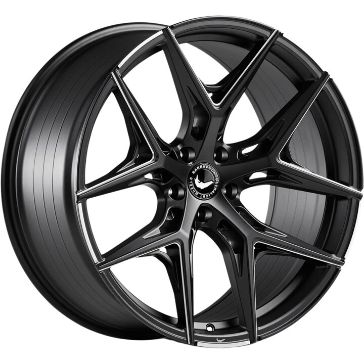 Barracuda - Razzer mattblack PureSports gefräst 9.5x22 ET40 - LK5/114.3 ML73.1 | ROUGHBULL RACING