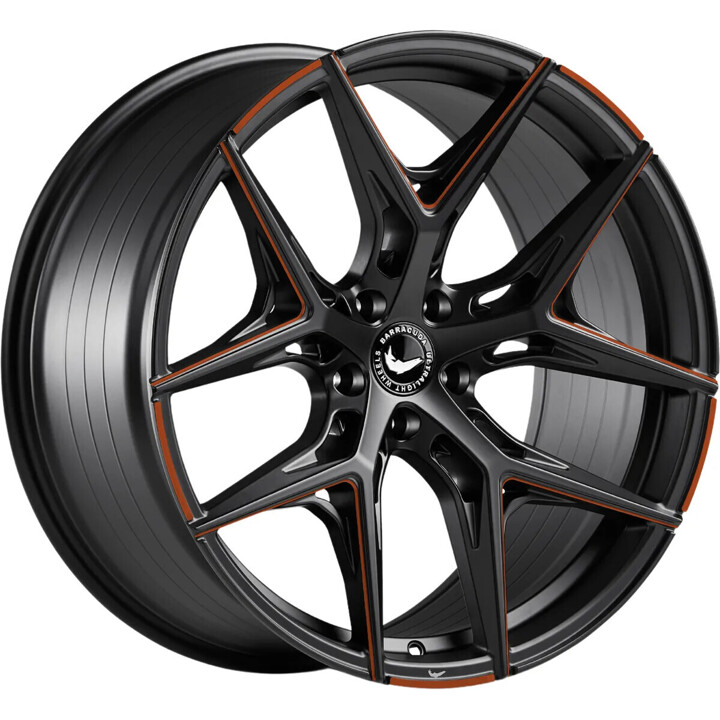 Barracuda - Razzer mattblack copper PureSports gefräst 10x20 ET20 - LK5/112 ML73.1 | ROUGHBULL RACING
