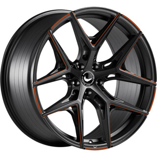 Barracuda - Razzer mattblack copper PureSports gefräst 9.5x22 ET38 - LK5/120 ML74.1 | ROUGHBULL RACING