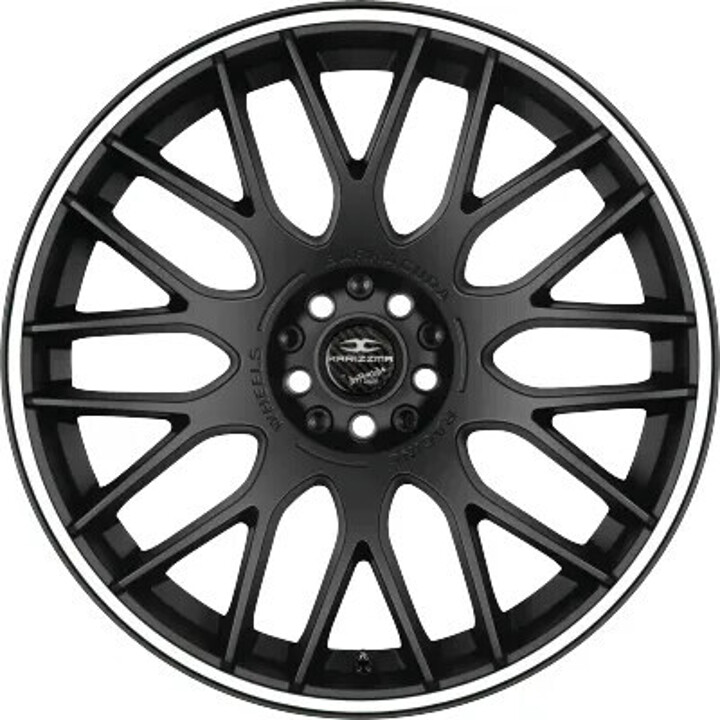 Barracuda - Karizzma mattblack PureSports / Color Trim weiss 8.5x19 ET32 - LK5/112 ML73.1 | ROUGHBULL RACING