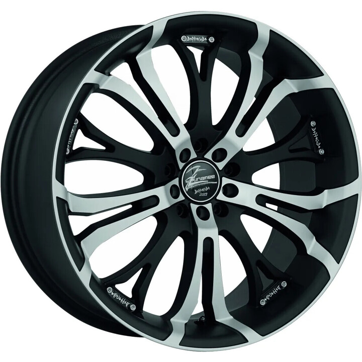 Barracuda - Tzunamee mattblack-polished 8x18 ET32 - LK5/112 ML73.1 | ROUGHBULL RACING