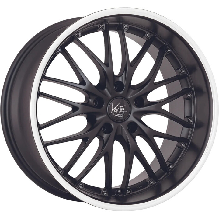 Barracuda - Voltec T6 mattblack PureSports / Color Trim weiss 8x19 ET40 - LK5/114.3 ML73.1 | ROUGHBULL RACING