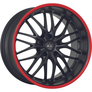 Barracuda - Voltec T6 mattblack PureSports / Color Trim rot 9x20 ET40 - LK5/112 ML73.1 | ROUGHBULL RACING