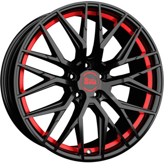 MAM - RS4 black painted red inside 8x18 ET45 - LK5/108 ML72.6 | ROUGHBULL RACING