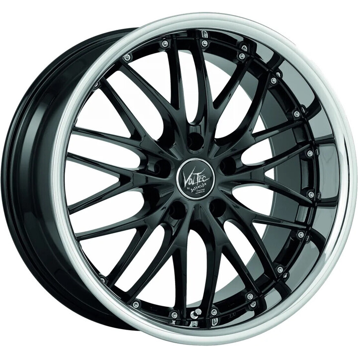 Barracuda - Voltec T6 higloss black inox lip - DS5 8x18 ET40 - LK5/112 ML73.1 | ROUGHBULL RACING