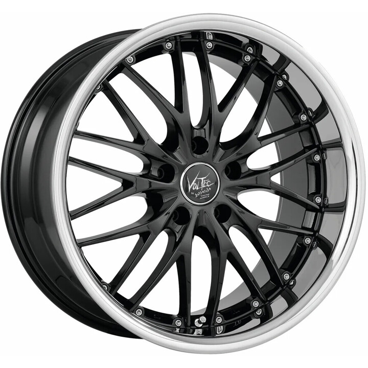 Barracuda - Voltec T6 SUV higloss black inox lip 9x20 ET45 - LK5/120 ML65.1 | ROUGHBULL RACING