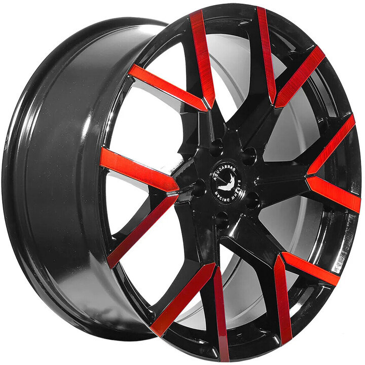Barracuda - Tzunamee EVO black gloss flashred 8x18 ET33 - LK5/100 ML73.1 | ROUGHBULL RACING