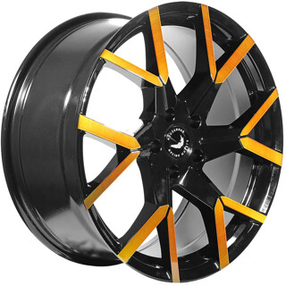 Barracuda - Tzunamee EVO black gloss flashgold 8x18 ET40 - LK5/120 ML72.6 | ROUGHBULL RACING