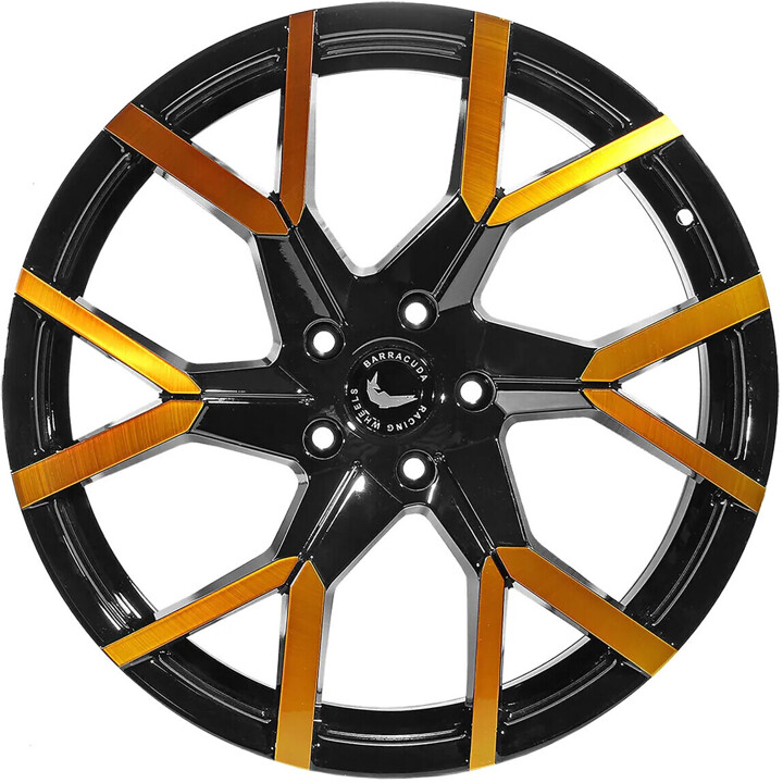Barracuda - Tzunamee EVO black gloss flashgold 9x20 ET30 - LK5/112 ML73.1 | ROUGHBULL RACING