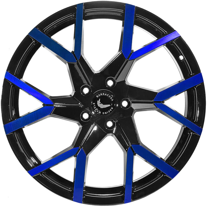 Barracuda - Tzunamee EVO black gloss flashblue 9x20 ET40 - LK5/108 ML73.1 | ROUGHBULL RACING