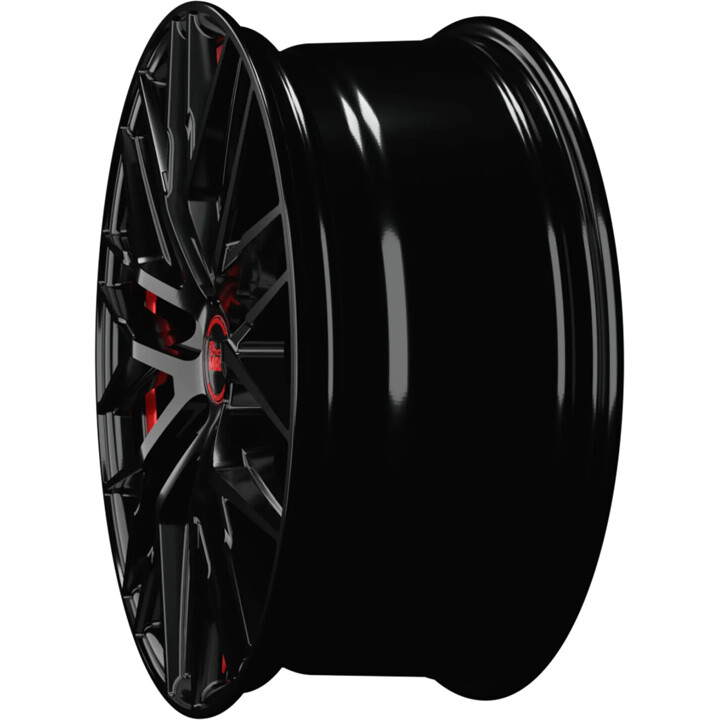 MAM - RS4 black painted red inside 8x18 ET30 - LK5/112 ML72.6 | ROUGHBULL RACING