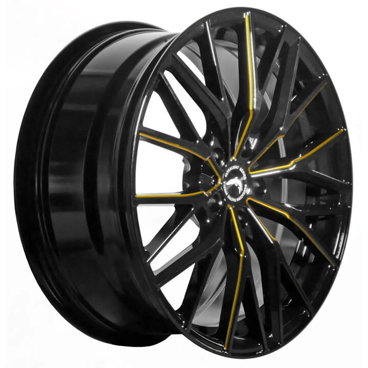 Barracuda - Project 3.0 black gloss flashgold - DS10 8.5x19 ET33 - LK5/112 ML73.1 | ROUGHBULL RACING