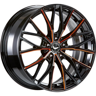 Barracuda - Project 3.0 black gloss flashorange 10x20 ET43 - LK5/112 ML73.1 | ROUGHBULL RACING