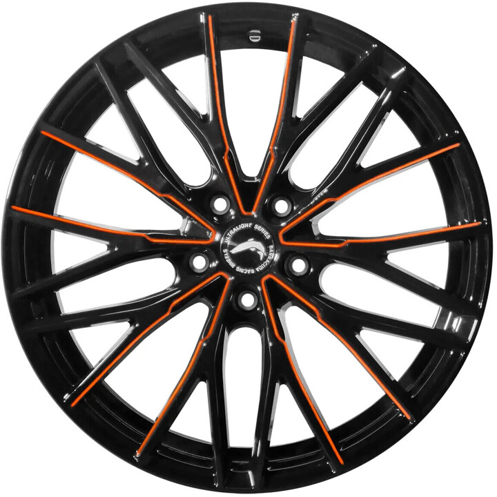 Barracuda - Project 3.0 black gloss flashorange 10x20 ET40 - LK5/120 ML72.6 | ROUGHBULL RACING