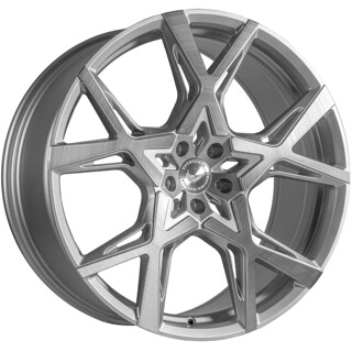 Barracuda - Project X silver-brushed-surface 10x22 ET40 - LK5/108 ML73.1 | ROUGHBULL RACING