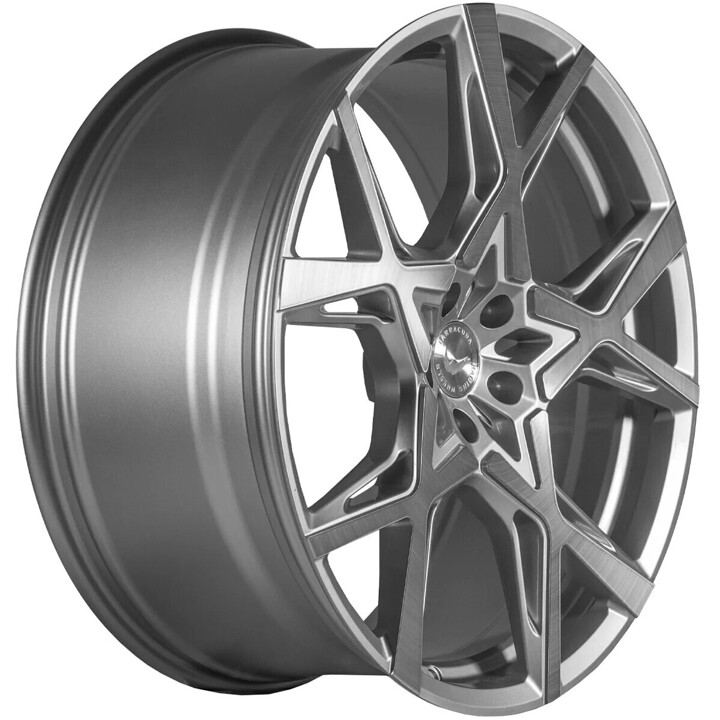 Barracuda - Project X silver-brushed-surface 10x22 ET45 - LK5/127 ML71.6 | ROUGHBULL RACING