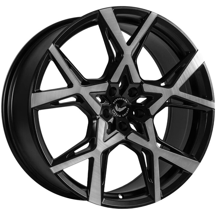 Barracuda - Project X black brushed surface 10x22 ET45 - LK5/130 ML71.6 | ROUGHBULL RACING