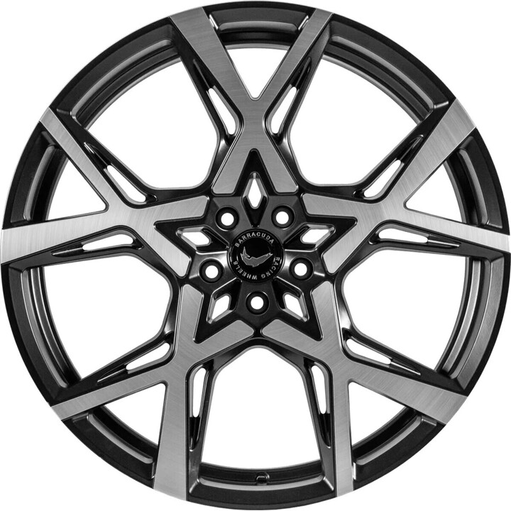 Barracuda - Project X black brushed surface 10x22 ET40 - LK5/120 ML73.1 | ROUGHBULL RACING