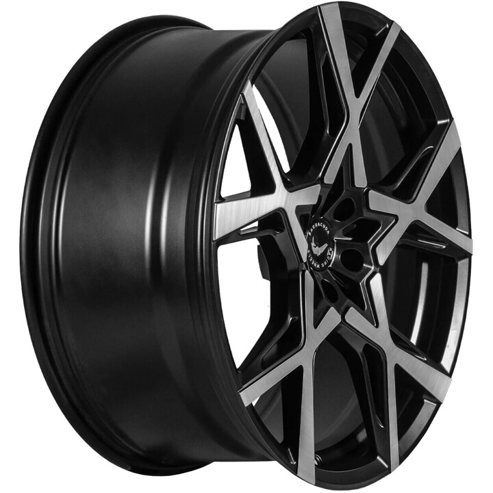 Barracuda - Project X black brushed surface 10x22 ET40 - LK5/114.3 ML73.1 | ROUGHBULL RACING
