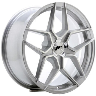 Japan Racing Wheels - JR34 silver machined face 8.5x19 ET40 - LK5/112 ML66.6 | ROUGHBULL RACING