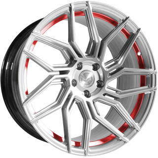 Barracuda - Dragoon silver undercut trimline red 9x19 ET40 - LK5/108 ML73.1 | ROUGHBULL RACING