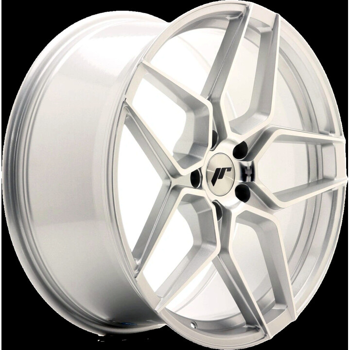 Japan Racing Wheels - JR34 silver machined face 8.5x19 ET40 - LK5/112 ML66.6 | ROUGHBULL RACING