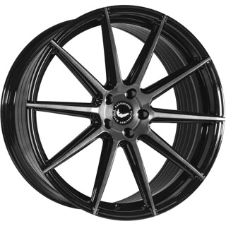 Barracuda - Project 2.0 higloss-black brushed surface 9.5x22 ET35 - LK5/114.3 ML73.1 | ROUGHBULL RACING