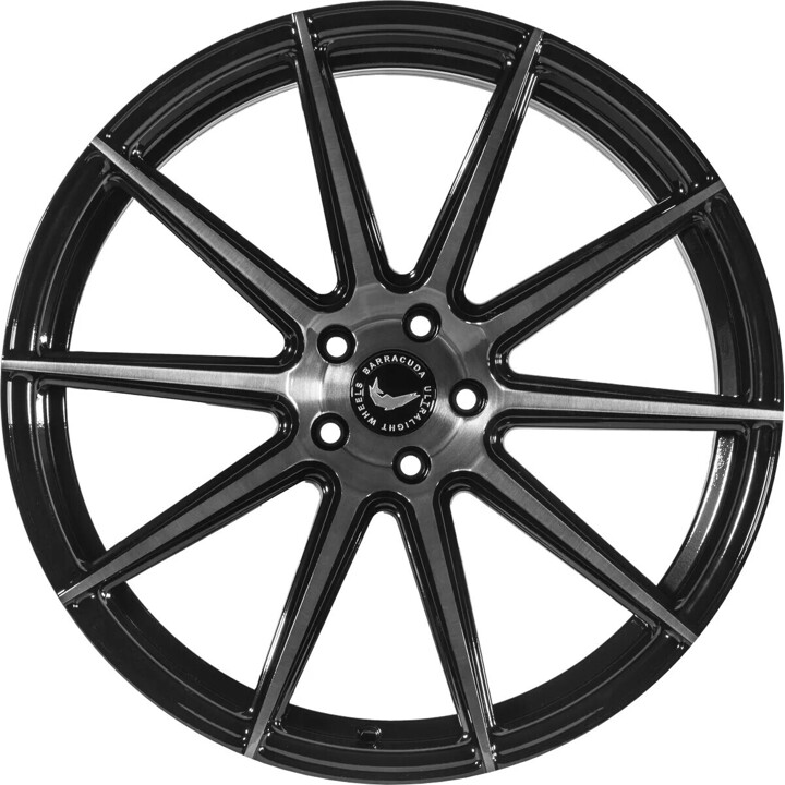 Barracuda - Project 2.0 higloss-black brushed surface 9.5x22 ET25 - LK5/112 ML73.1 | ROUGHBULL RACING