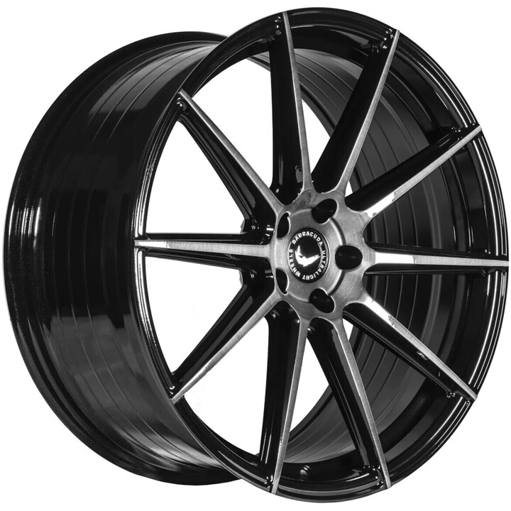 Barracuda - Project 2.0 higloss-black brushed surface 10.5x21 ET20 - LK5/112 ML73.1 | ROUGHBULL RACING