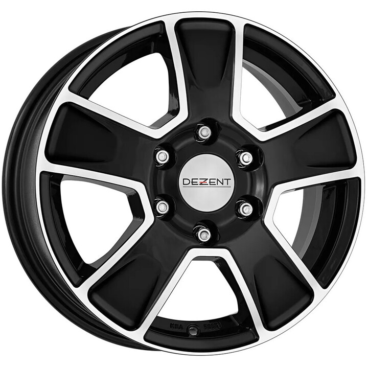 Dezent - Van black polished 6.5x16 ET50 - LK5/114.3 ML66.1 | ROUGHBULL RACING