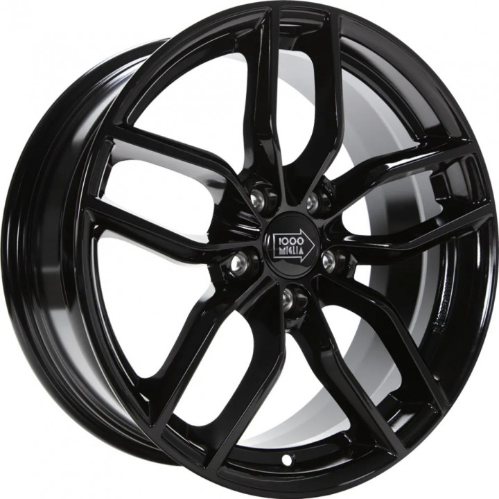 1000 Miglia - MM039 gloss black 8x18 ET47 - LK5/112 ML66.45