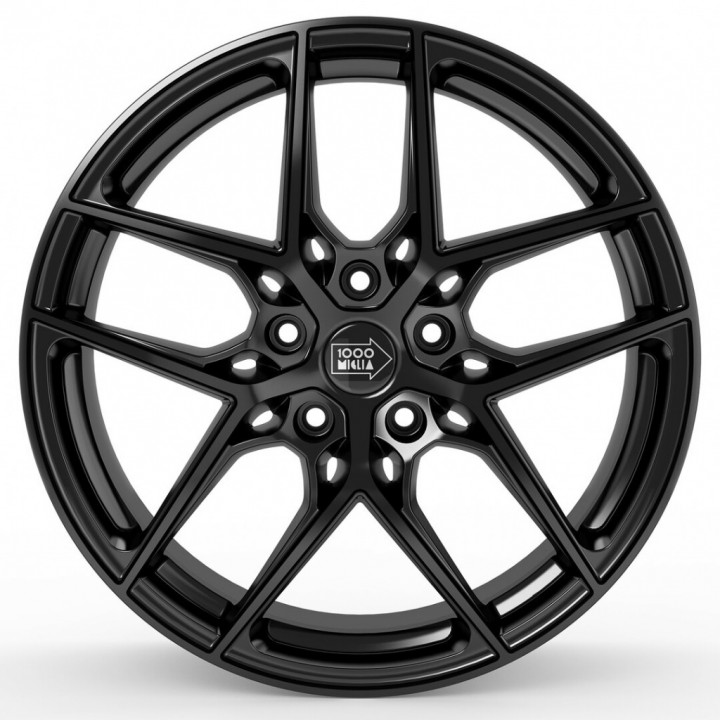 1000 Miglia - MM1004 gloss black polished 8x19 ET45 - LK5/114.3 ML73.1