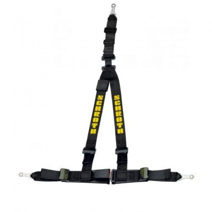Schroth - Rallye 3 asm schwarz mit gelbem Flock links