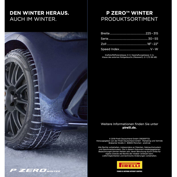 Pirelli - P Zero Winter (*) FR XL 3PMSF DOT21 - 245/40R19 98 V | ROUGHBULL RACING