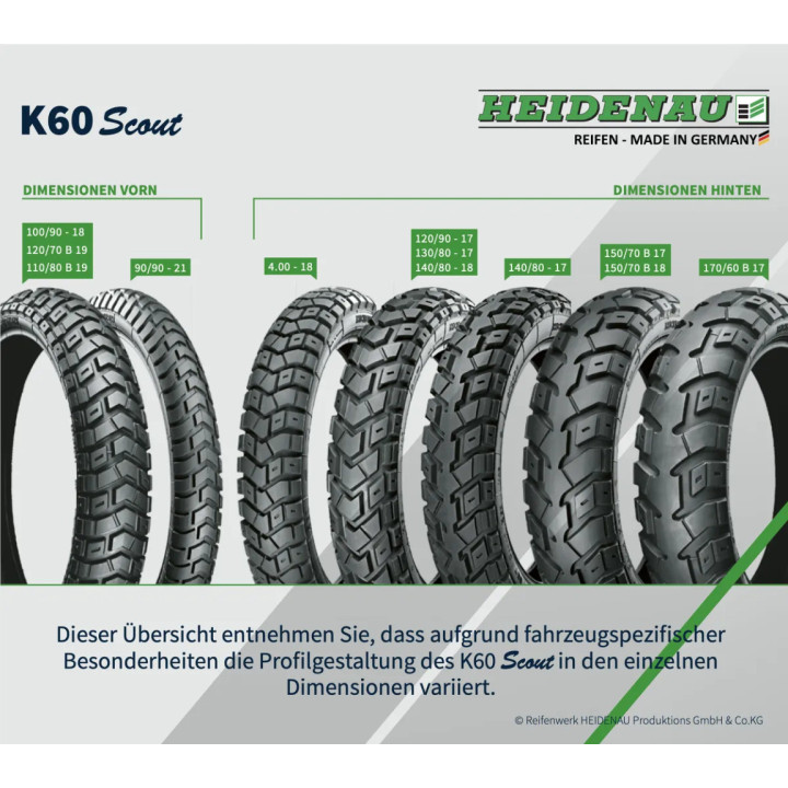 Heidenau - K60 (TT) - 2.75/0R21 45 P | ROUGHBULL RACING