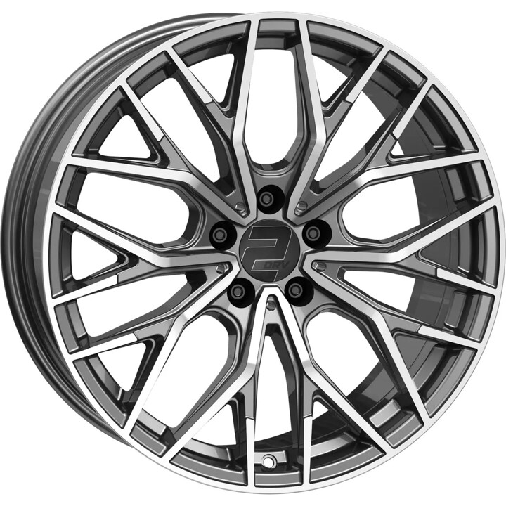 2DRV - WH37 dark gunmetal poliert 8.5x19 ET40 - LK5/112 ML66.6 | ROUGHBULL RACING