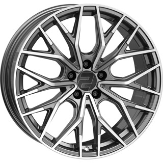2DRV - WH37 dark gunmetal poliert 8.5x19 ET40 - LK5/108 ML72.6 | ROUGHBULL RACING