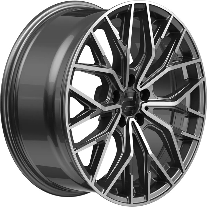 2DRV - WH37 dark gunmetal poliert 8x18 ET40 - LK5/112 ML66.6 | ROUGHBULL RACING